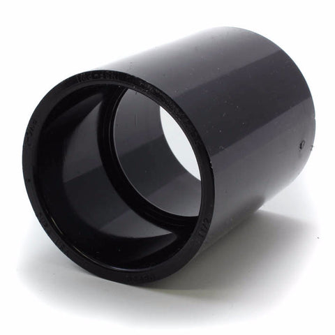 Black Schedule 40, Slip x Slip Coupling - Savko Plastic Pipe & Fittings