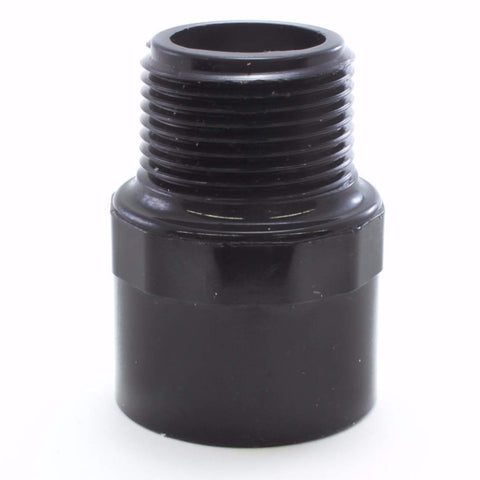 Black Schedule 40, Adapter, Slip x MPT - Savko Plastic Pipe & Fittings