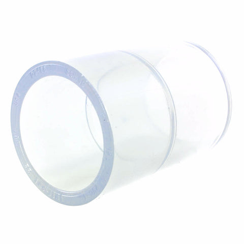 Clear Schedule 40, Coupling, Slip x Slip - Savko Plastic Pipe & Fittings