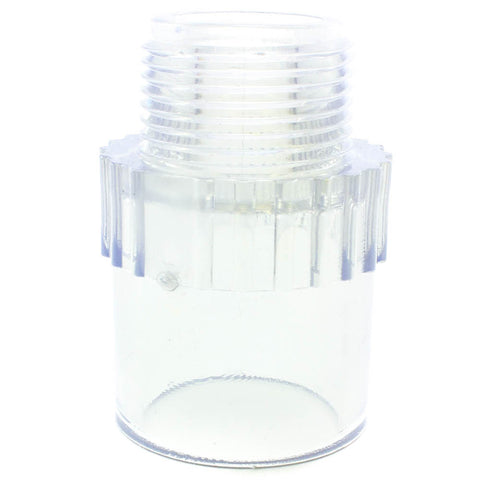 Clear Schedule 40, Adapter, Slip x MPT - Savko Plastic Pipe & Fittings
