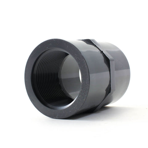 ERA Sch 80 PVC 6" Female Adapter - Socket X FNPT Thread - Grey, Model US011