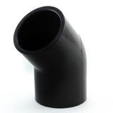 Black Schedule 40, 45 Degree Elbow, Slip x Slip - Savko Plastic Pipe & Fittings