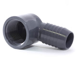 PVC Insert, 90 degree Female Adapter, FPT x Barb - Savko Plastic Pipe & Fittings