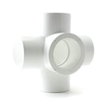 PVC White, Furniture Fitting, 5 Way Cross - Savko Plastic Pipe & Fittings