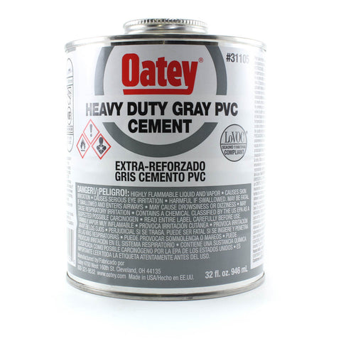 PVC Cement, Heavy Duty PVC Gray - Savko Plastic Pipe & Fittings