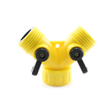PVC Garden Hose Adapter, Wye, 3/4" FHT x MHT x MHT - Savko Plastic Pipe & Fittings - 1