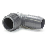 PVC Insert, 90 degree Male Adapter, MPT x Barb - Savko Plastic Pipe & Fittings