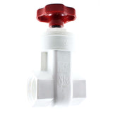 PVC Gate Valve, Threaded - Savko Plastic Pipe & Fittings - 1